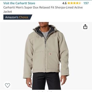 Carhartt Men's Super Dux Relaxed Fit Sherpa-Lined Active
Jacket 3XL XXXL NWOT